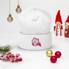 Load image into Gallery viewer, WASU Pink Polar Bear Cuffed Beanie