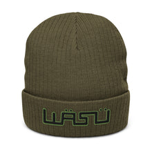 Load image into Gallery viewer, WASU Green Code cuffed beanie