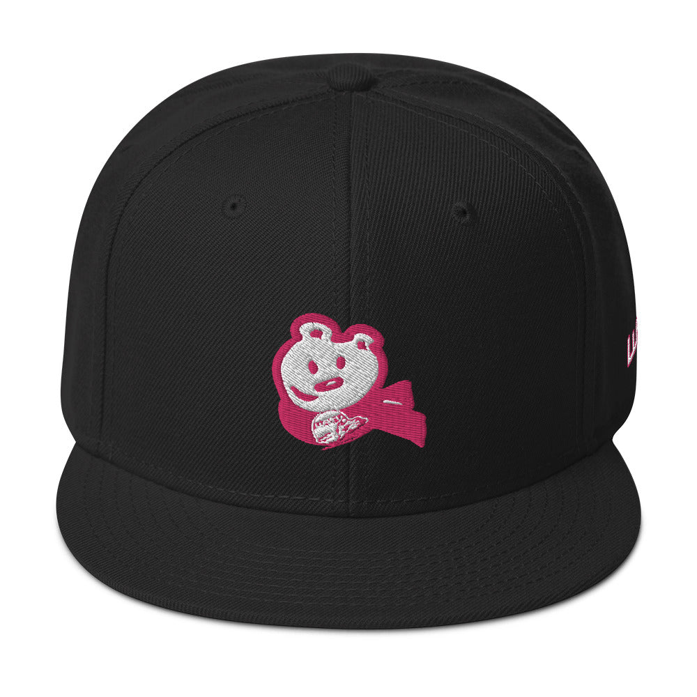 Pink Polar Bear Snapback Hat